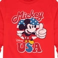 thumbnail image 3 of Disney - Americana - Mickey Mouse USA Flag - Toddler And Youth Long Sleeve Graphic T-Shirt, 3 of 5