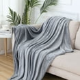 thumbnail image 2 of Blanket Clearance, 5.9X7.9X1.6 Inches Blanket Flannel Blanket Coral Fleece Blanket Gray a 1*Blanket By Shiogb, 2 of 3