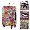 thumbnail image 5 of Pioneer Flower Floral Print Pattern Luggage Cover Fashion Suitcase Cover Baggage Covers Fit 25-28 Inch Luggage (Go Travel), 5 of 5