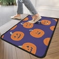 thumbnail image 4 of Cartoon Halloween Pumpkin Non Slip Washable Door Mat Pumpkin Spooky Doormat Friendly for Door Kitchen Bathroom Bedroom Crystal Velvet 30x17 Inches, 4 of 7