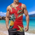thumbnail image 2 of Gibobby Men's Cotton A-Shirt White Tank Top Undershirts Tank Tops Men Tank Tops Men Muscle(XXL,Red), 2 of 5