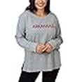 thumbnail image 3 of NCAA Arkansas Razorbacks Womens Ribbed Pullover, GREY, Small, 3 of 4