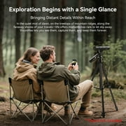 45X Wireless Digital Telephoto Lens, High Power HD Electronic Telephoto Phone Lens with 2.4G Wi-Fi Connect, 32GB TF Card, 1500mAh Battery for Birdwatching, Watch Concerts, Watch Match, Moon Viewing