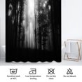 thumbnail image 6 of LALILO Black and White Dark Woods Forest Shower Curtain, Ancient Trees, 72x72 Inch, 12 Hooks, 6 of 6