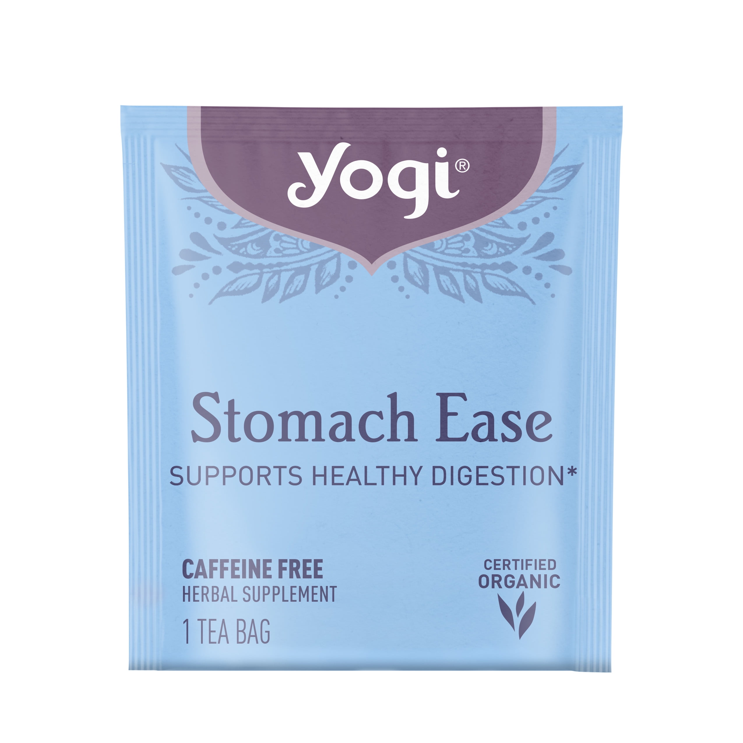 Yogi Tea - Stomach Ease (6 Pack) - Supports Healthy Digestion with Fennel, Peppermint, Licorice, and Ayurvedic Herbs - Caffeine Free - 96 Organic Herbal Tea Bags