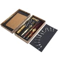 thumbnail image 2 of Feather Quill Pen And Ink Set, Feather And Stainless Steel Quill Pen And Ink Set Feather Pen Witth European Style for Art Craft Collection, 2 of 7