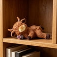 thumbnail image 6 of Gifts YYV Durable Resin Cow Tabletop Figurine Highland Cow Sculpture Shelf Mantel Decorative Accent For Home 1-Pack, 6 of 8