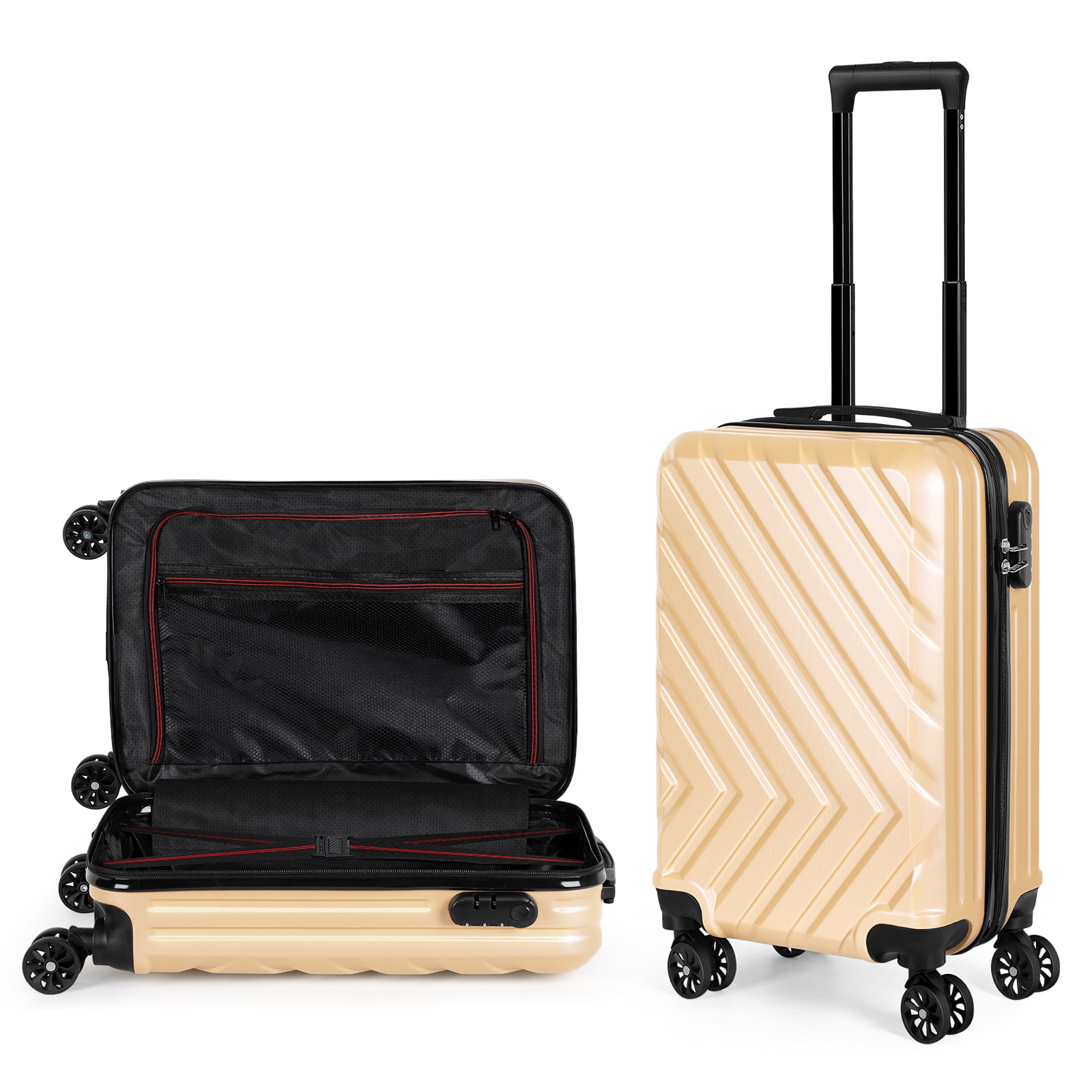 20 Inch Travel Suitcase Hardside Lightweight Luggage Bag Spinner Wheels Trolley Suitcases Suit Case