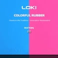 thumbnail image 4 of Original LOKI RXTON 1&3 Blue Pink Table Tennis Rubber Pimples-in Tacky Ping Pong Rubber with Powerful Elastic Sponge RXTON 1 Red, 4 of 6
