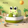 thumbnail image 2 of Baby bath water toy - Wind-up Boating Frog Bath Toy with Spin Propeller, No Battery Mold-Free Anti-Rust Toy for Kids, 2 of 5