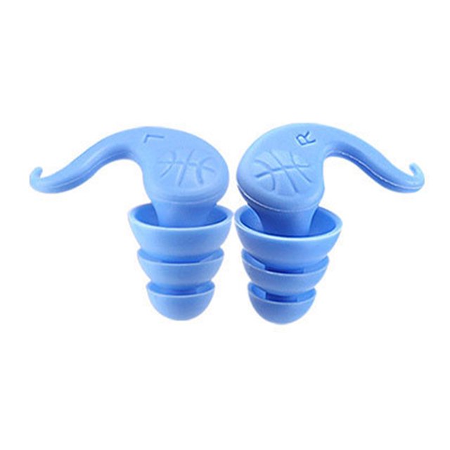 CSChome Bouchons d'Oreilles Réutilisables Bouchons d'Oreilles de Natation 1 Paire Silicone Étanche Lavable Réutilisable Réduction de Bruit Travail Étude Sommeil Natation Surf Sports Nautiques