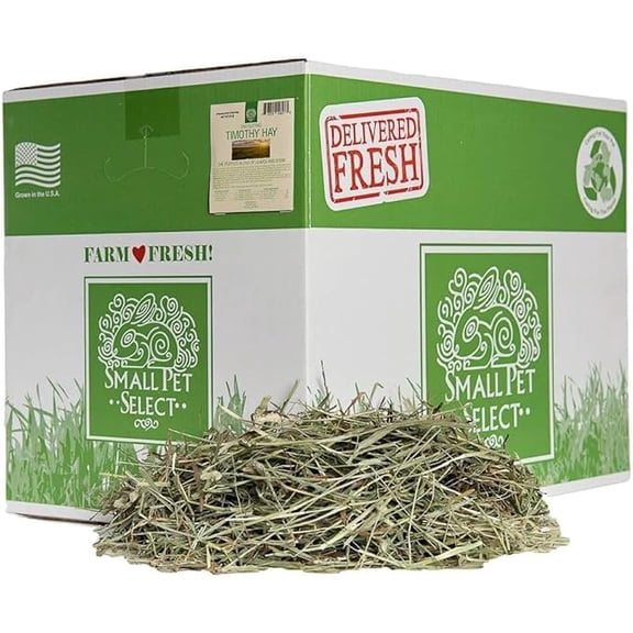 Small Pet Select 2nd Cutting Perfect Blend Timothy Hay Pet Food for Rabbits, Guinea Pigs, Chinchillas and Other Small Animals, Premium Natural Hay Grown in The US, 25 LB