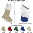 thumbnail image 2 of Christmas Stocking Linen 18 Inch Blue 6 Pack, 2 of 7