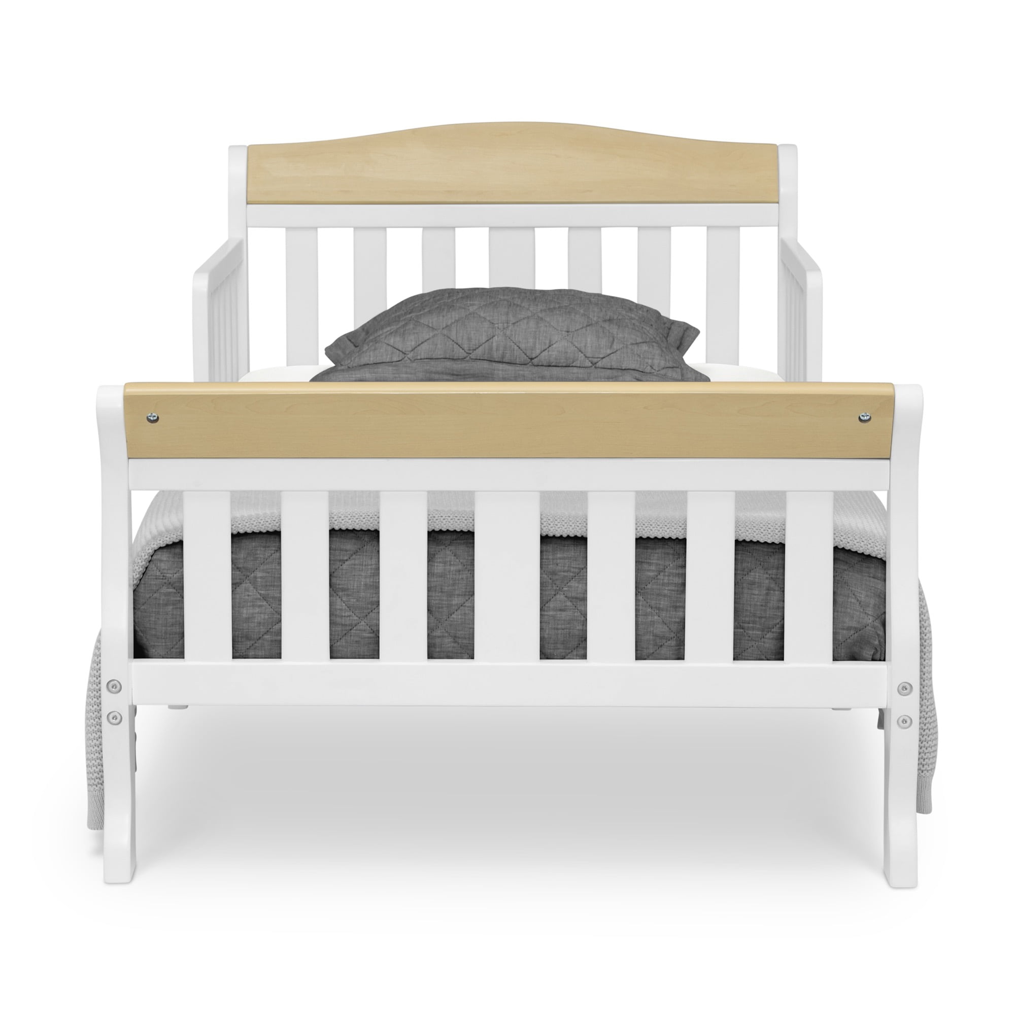Delta Children Canton Toddler Bed, Bianca White/Natural