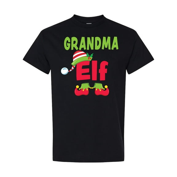 Inktastic Christmas Grandma Elf T-Shirt