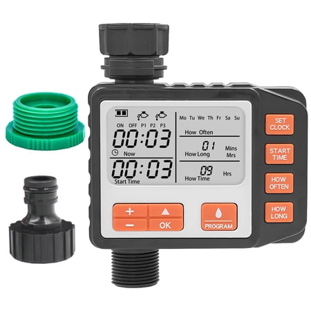 1 Outlet Manual/Auto Sprinkler Irrigation Timer Outdoor Garden Intelligent Hose Faucet Water Drip System