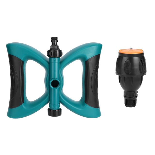 Aspersor de agua giratorio automático de 360 grados para riego de césped y jardín.