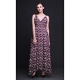 thumbnail image 2 of Bimba Robe Longue à Imprimé Floral pour Femmes, Bretelles Spaghetti, Col en V, Maxi, Tenue de Plage - XX-Grand, 2 of 6