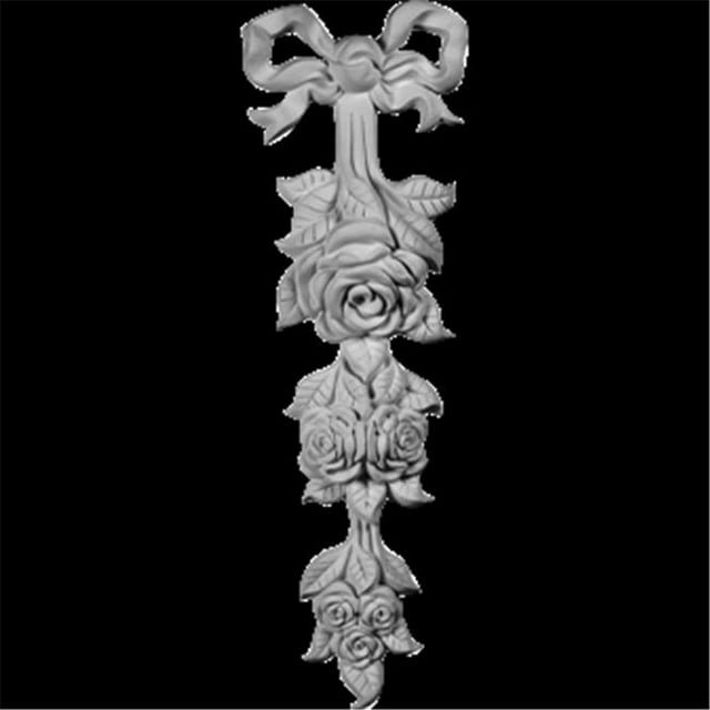 Ekena Millwork ONL05X15X02RO 5,12 In. W X 15,75 In. H X 1,62 In. P accent Architectural - Onlay Rose Moyenne Goutte