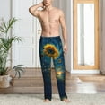 thumbnail image 2 of Mens Pajama Pants, Sunflower Castle Starry Sky Soft Sleep & Lounge Pants for Men, Cuteness Casual PJ Bottoms Pants with Pockets, 2 of 7