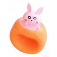 thumbnail image 3 of Cagogo 2Pcs Carrot Rabbits Pinch And PlayToy, 3pc Silicone SensoryToysfor Little One, Fine Motor Skills Development, Stress Relief FidgetToysforKidsAdults, Autism ADHD Anxiety Relief, Chewable, 3 of 9