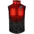 thumbnail image 4 of Men's ActionHeat  Black Detroit Lions 5V Softshell Battery Heated Full-Zip Vest, 4 of 7