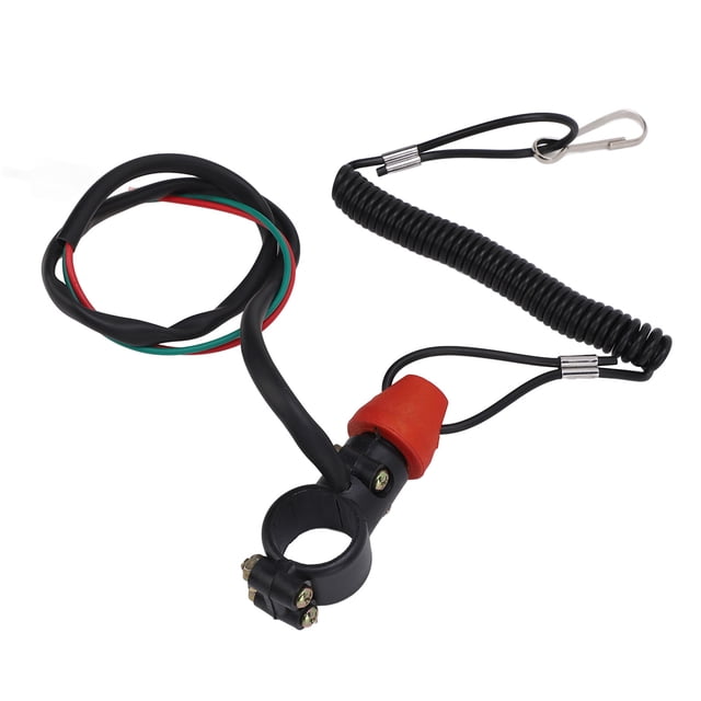 Interruptor de Asesinato del Motor, Interruptor de Parada de Seguridad de Seguridad Portátil de 2Pin Para SUV ATV