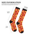 thumbnail image 5 of Bixox Red Vintage Flowers Print Compression Socks,Compression Socks Women & Men Circulation for Medical,Running,Athletic, 5 of 7