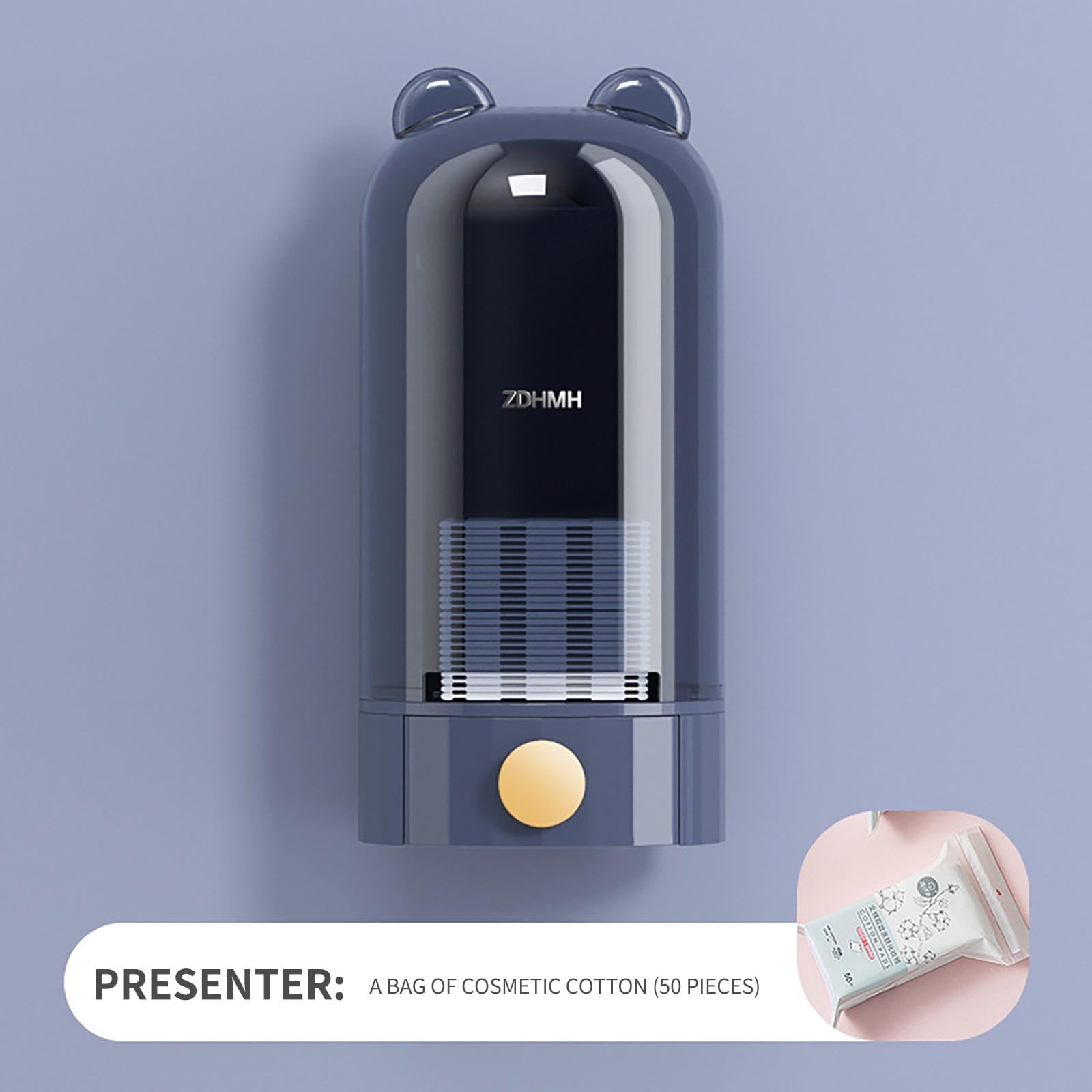 Tepsmf Cotton Pads Holder Organizer Clear Acrylic Cosmetic Cotton Pad