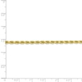 thumbnail image 5 of 10K Yellow Gold 3mm Handmade Diamond Cut Rope Chain 24 Inch, 5 of 5