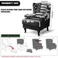 thumbnail image 7 of HELLHERO American Flag 2 Piece Wingback Chair Cover, Removable Elastic Bottom Wingback Chair Slipcover Spandex Single-Seat Wingback Armchair Covers for Living Room Bedroom, 7 of 7