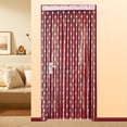 thumbnail image 2 of Corazón Cadena Borla Puerta Ventana Panel Cortina Separador de ambientes Decoración del hogar Soledad  corazón colgando Puerta cortina de la secuencia de la borla de color rosa, 2 of 6