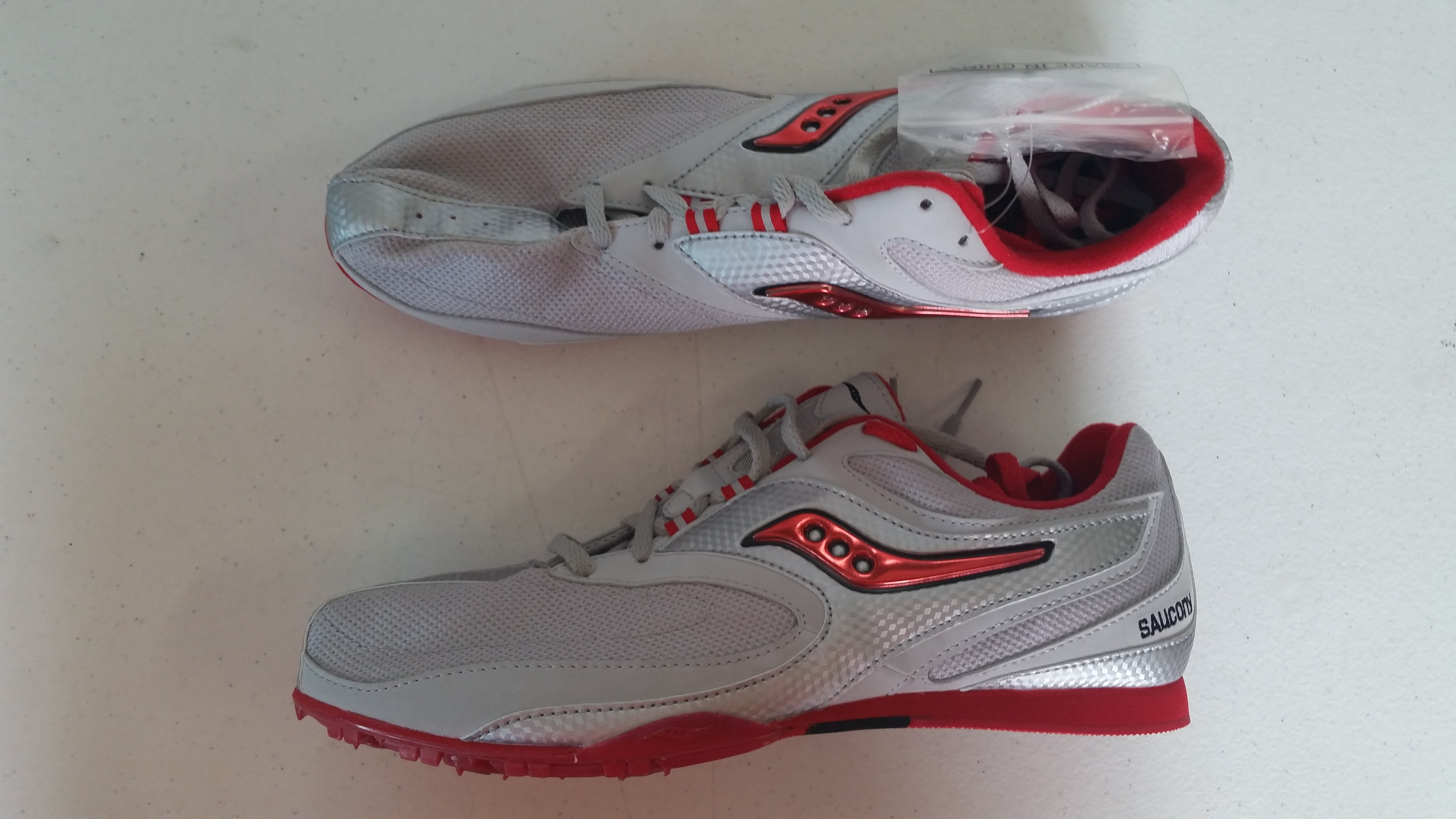 mens running spikes size 1
