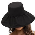 thumbnail image 3 of Sombrero de pescador de moda para verano, playa, ala ancha, sombrero de viaje plegable, 3 of 5