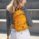 thumbnail image 5 of Fotbe Bees on Hive Honeycomb Mochila de Lona con Estampado, Mochila Duradera, Mochila Versátil de Alta Calidad, Mochila Compacta Vintage-Small, 5 of 5
