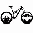 thumbnail image 1 of Cuadro Decorativo de Metal con Diseño bicicleta paisaje Grande, 1 of 4