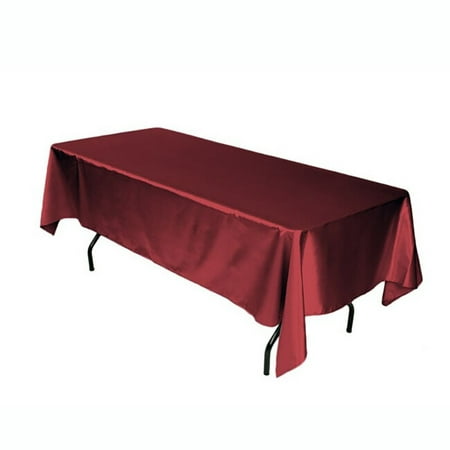 

Yipa Silk Satin Tablecloth Solid Color Rectangular Square Table Cover Stain for Dinner Banquet Party Festival Tablecloths (57.09 x 141.73 )