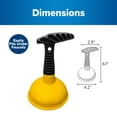 thumbnail image 7 of Plungeroo Pocket Plunger, Mini Sink Plunger, Short Handle, Small Kitchen Sink Plunger for Unclogged Drains, 7 of 7
