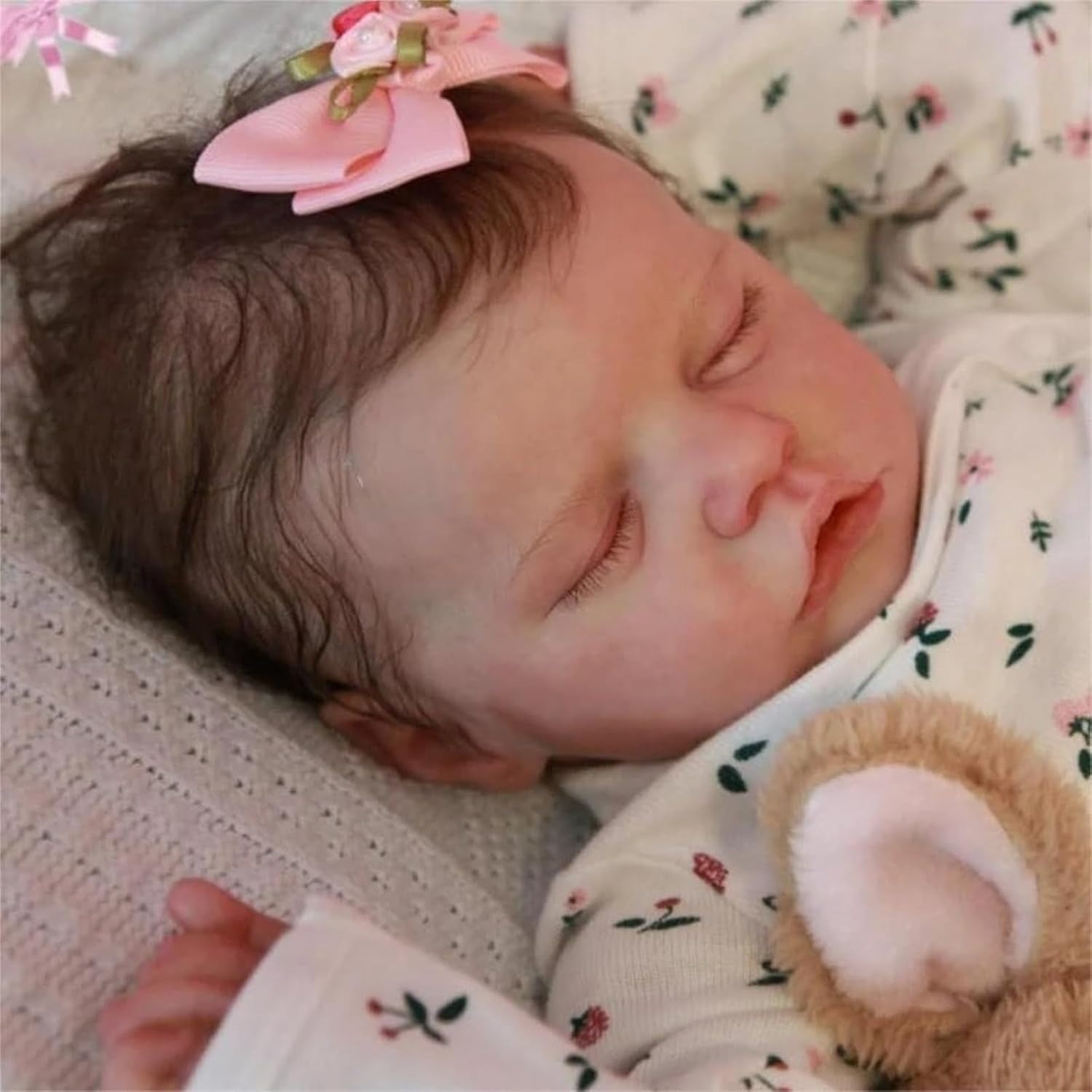 Lifelike Reborn Baby Dolls Girl -19 inch Realistic Newborn Sleeping Reborn Babies Looks Reallife Like Cute Doll Alive Lovely Birthday Toys Gift for Toddler Age 3+
