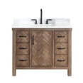 thumbnail image 2 of Javier 42" Bath Vanity in Spruce Antique Gray with White Grain Composite Stone, 2 of 18