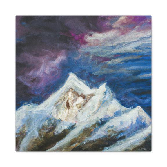Mountain's Winter Aura - Canvas
