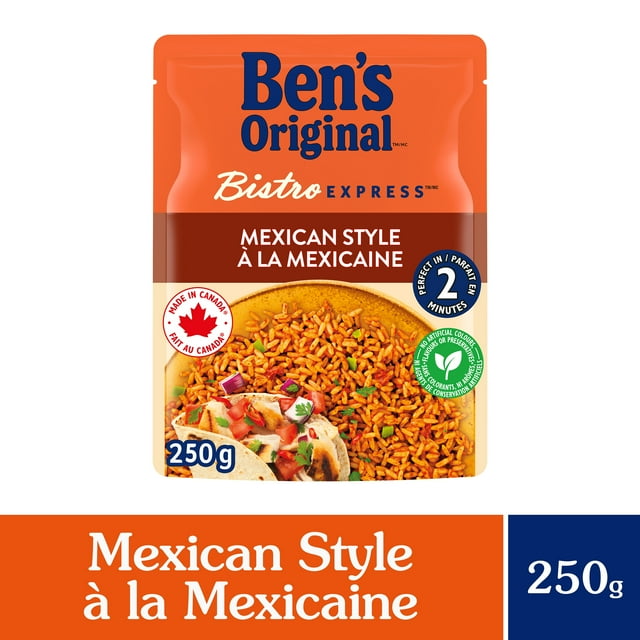 BEN'S ORIGINAL BISTRO EXPRESS Mexican Style Rice Side Dish, 250g Pouch