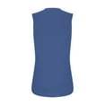thumbnail image 7 of Diufon Summer Casual Womens Tank Tops Solid Color Breathable Tees V Neck Sleeveless T-Shirts, 7 of 7