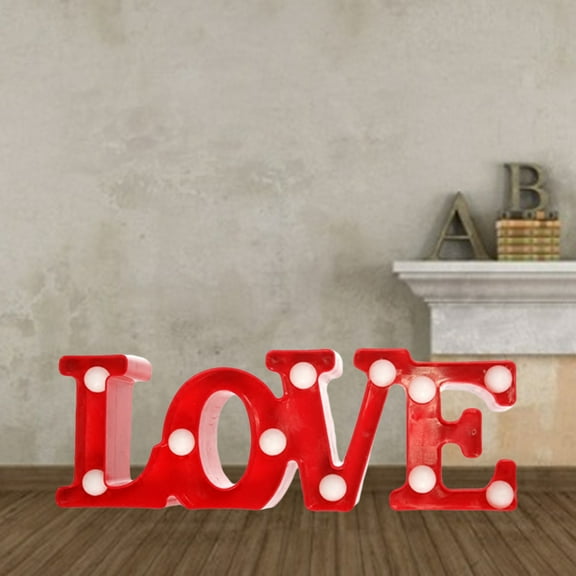 GOOHOCHY Red LOVE Shaped LED Neon Sign for Decoration Perfect Night Light for Home Bedroom Kids Room 12.5 x 8.5 inches