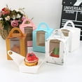 thumbnail image 4 of 10Pcs Handhold Cupcake Muffin Mousse Paper Packing Box Container (1 Position), 4 of 8