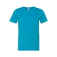 thumbnail image 2 of Unisex Poly-Cotton Short-Sleeve T-Shirt - NEON BLUE - XL, 2 of 3