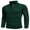 Dark Green, variant on Men's Half Zip Sweaters Slim Fit Lightweight Mock Neck Turtleneck Cable Knitted Pullover