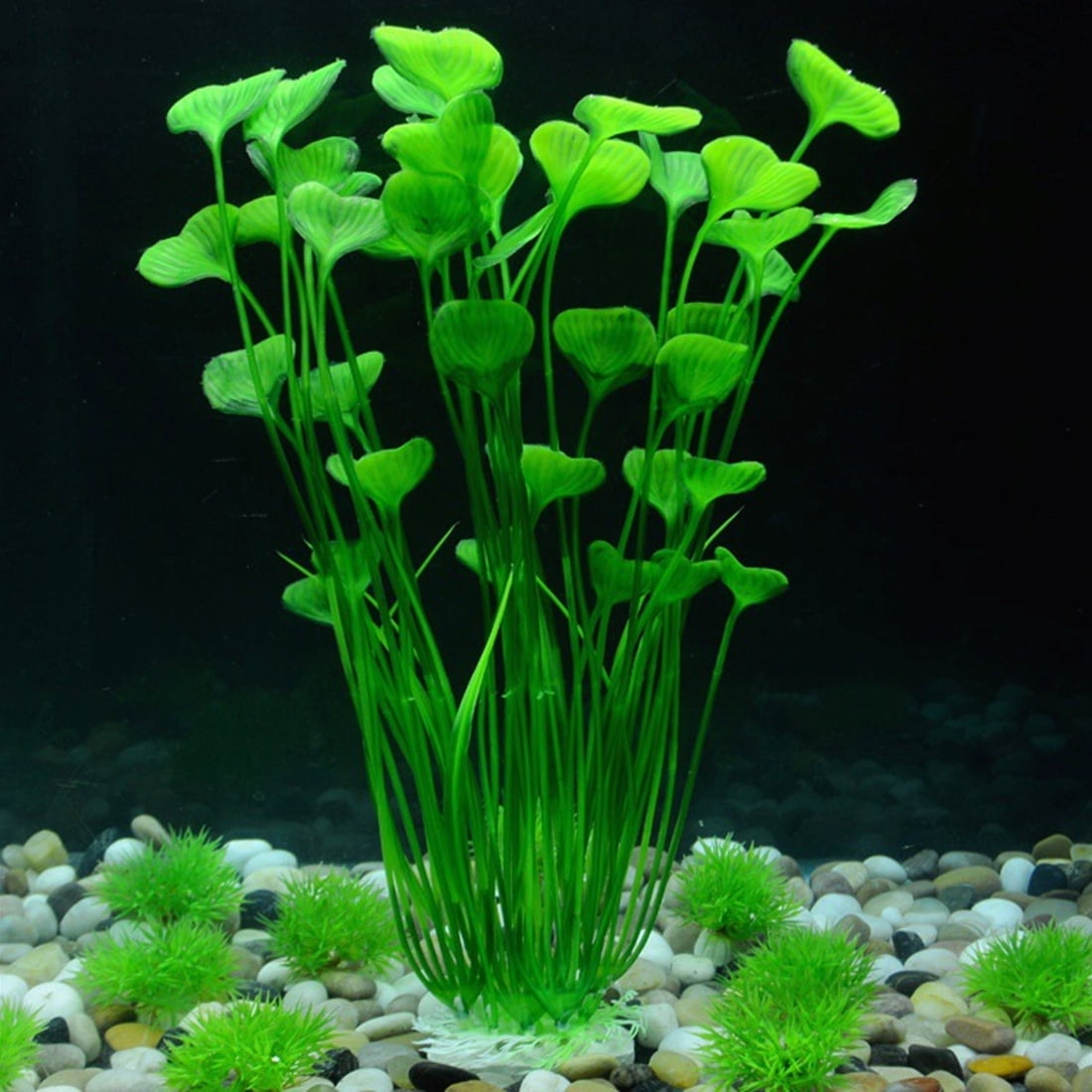 DPOWERFUL Plastic Fish Tank Plants, Artificial Tall Aquarium Plants for