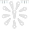 thumbnail image 1 of 100 pcs Glass Door Clips Mirror Clips Cabinet Retainer Clips with Screws, 1 of 8