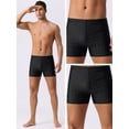 thumbnail image 4 of DARING DIVA Men's Casual Summer Solid Color Swimming Training Swim Trunks 28 Black, 4 of 6